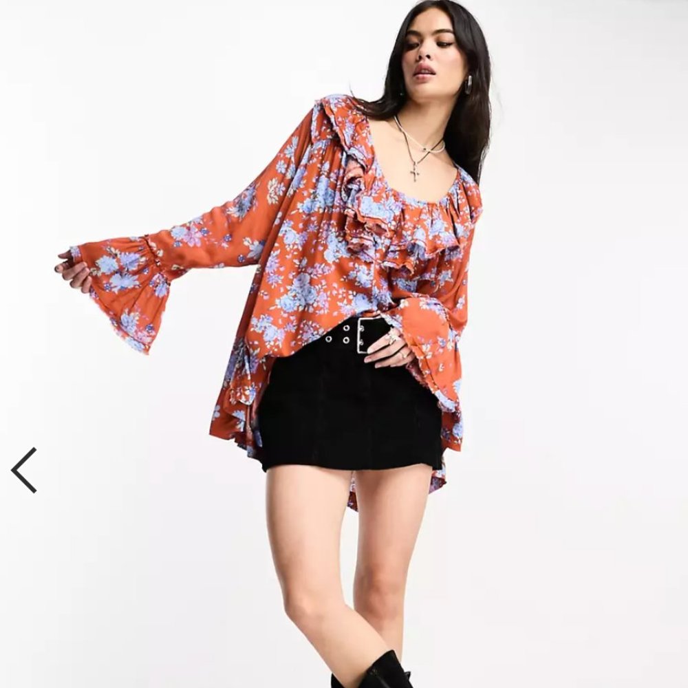Free People Lorretta floral printed tunic